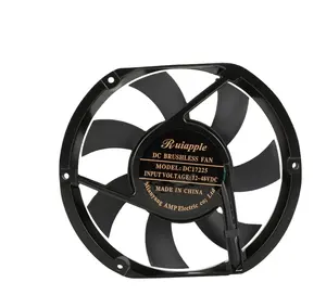 DC Brushless 12v 24v 48v assiale ventola di raffreddamento elettrica per auto 172x150mm assiali ventole di raffreddamento rotonde ventole 4.32-14.44W