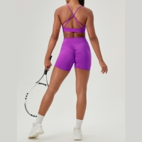 Haut de sport personnalisé pour femme, respirant et confortable, dos nu, avec bretelles croisées réglables, idéal pour la gym, le yoga et l'entraînement