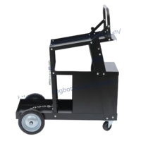Chariot d'atelier industriel à quatre roues en acier avec tiroirs, personnalisable OEM