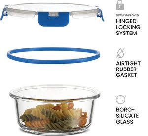 Hộp đựng thức ăn bằng thủy tinh, hộp chuẩn bị bữa ăn bằng thủy tinh có nắp đậy, hộp cơm trưa bento bằng thủy tinh kín khí - Product Image 4