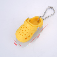 En gros, Mini porte-clés sabot en EVA, joli breloque de sac en forme de sabot de jardin, pendentif chaussure miniature 3D, accessoires DIY en vrac