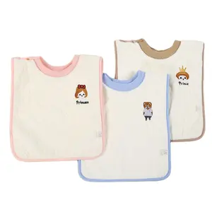 New Arrival Waterproof baby bibs with Rib Neck