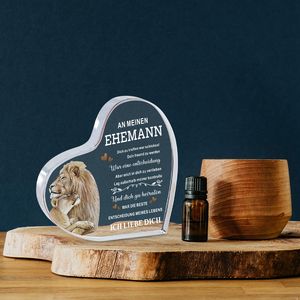 Cintas <span class=keywords><strong>de</strong></span> Papel Conmemorativas Acrílicas en Forma <span class=keywords><strong>de</strong></span> Corazón con Mensaje <span class=keywords><strong>de</strong></span> Amor en Alemán, Planas en 2D, con <span class=keywords><strong>Frases</strong></span> Sensuales - Product Image 2