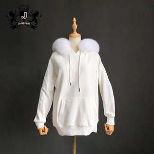Pull à capuche multicolore à prix d'usine <span class=keywords><strong>Sweat</strong></span> à capuche bon marché avec fourrure de renard - Product Image 3