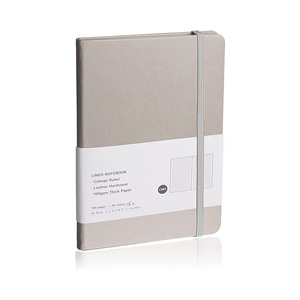Bán buôn màu xám A5 A6 chất lượng cao cuộc họp ghi chú hardbound máy tính xách tay bán buôn PU da 100 sheets máy tính xách tay - Product Image 1