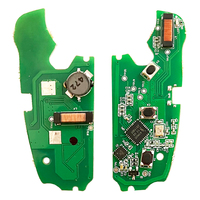 Llave Inteligente Plegable XNRKEY de 3 Botones con Chip ID48 Integrado de 434MHZ para Audi 2012 2013 2014 2015 2016 2017 8X0837220/8X0837220D