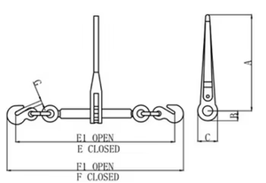Factory Spray Molding Iron Alloy L-140 Ratchet Load <b>Binder</b> - Product Image 6