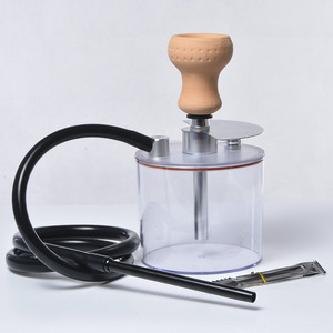 Cachimba de Acrílico Transparente Moderna de Alta Calidad, Diseño 2026, Personalizada, con una Sola Manguera de Silicona - Product Image 6