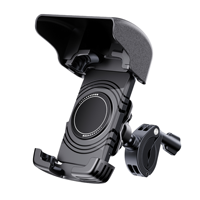 Support de téléphone portable flexible à clipser pour vélo, moto, avec pare-soleil