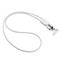 Câble tressé en nylon OEM 4-en-1 PD 60W 3A à charge rapide Type-C vers Type-C avec lanière pour appareil photo et écouteurs iOS
