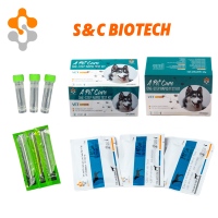 Snelle testkit voor Canine Parvo Distemper Ag Ehrlichia Ab Combo CPV CDV EHR