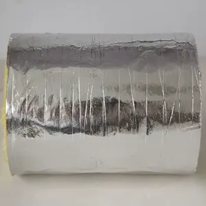 Aluminum Foil Covered Glass Wool Pipe Foil Faced Glass Wool Pipe Insulation With Aluminum Foil