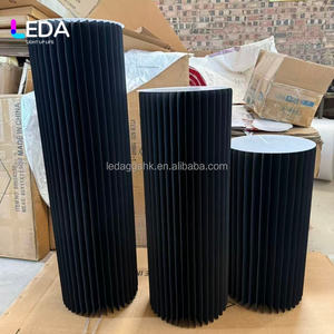 LEDA Décoration de mariage : Socle en papier portable, support à gâteau, piédestal en papier, centre de table pour la maison et les mariages - Product Image 4