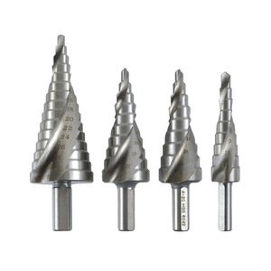 Lingxian Step <b>Drill</b> <b>Bit</b> HSS6542 Triangular Shank Metal Drilling Twist <b>Drill</b> For Hole Opening And Reaming Pagoda <b>Drill</b> - Product Image 1