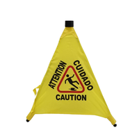 Panneau d'avertissement Pop Up personnalisé pour la sécurité routière sol humide à imprimer panneau de sol glissant panneau pop-up banane cône