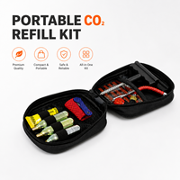 Rechargeable High Pressure CO2 Steel Gas Cylinder Emergency Motorcycle & Car Tire Repair Inflator Kit 25g Capacity