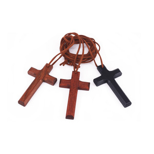 Heilige Kerk Christelijke Houten Ambachten Geschenken Religieuze Houten Kruis Bedels Hanger Ketting Decor - Product Image 5