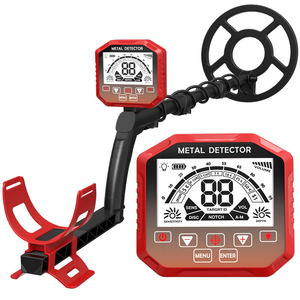 Professional Metal Detector Multi Frequency Waterproof Gold Detection Treasure Hunting Archaeology Tool Black Red - Product Image 4