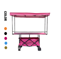 Chariot de marché extérieur personnalisé avec logo, grande table 167*60, auvent imperméable, pour marché nocturne, nouveau modèle allongé et élargi à quatre roues, noir