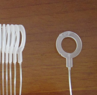 Offres Spéciales bonne qualité en plastique vêtement étiquette anneau étiquette broche attache pour étiquette Standard pistolet