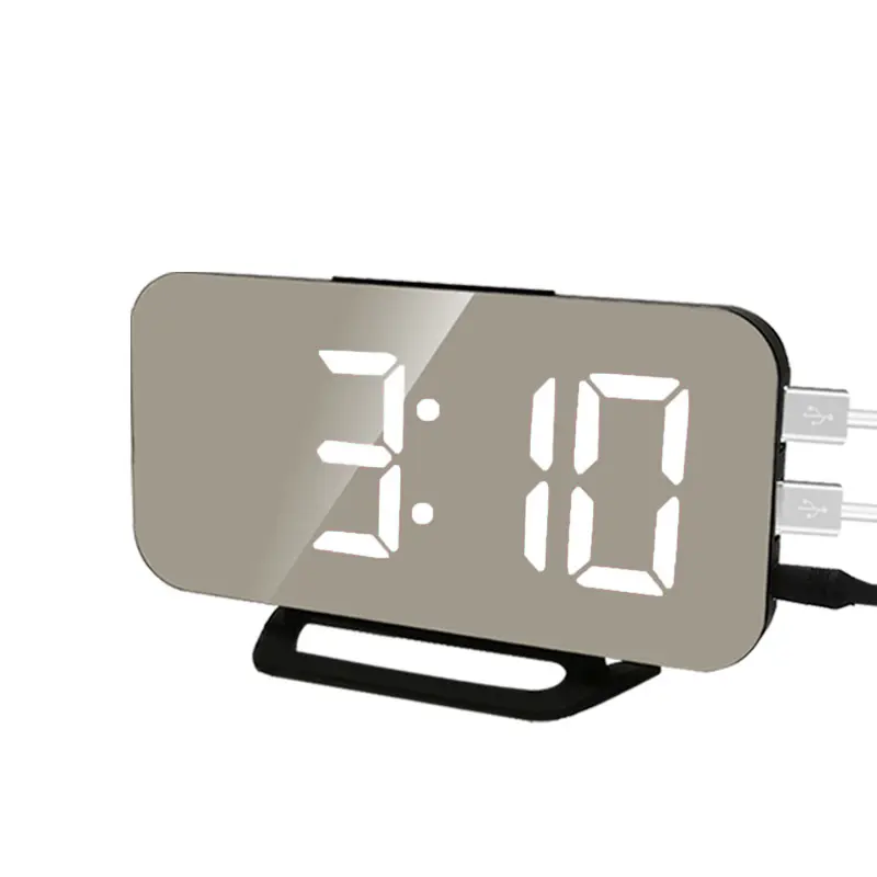 T543 fornitore cinese Led produttore per la casa con orologio digitale con Display grande specchio di allarme Usb