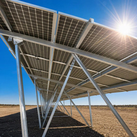 Ancres solaires au sol sans béton, vis de fixation galvanisées, système de montage de panneaux solaires, pieux de fixation au sol