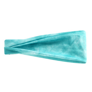 Diadema Ancha con Efecto Tie-Dye para Mujer, Estilo Influencer Europeo-Americano, Antideslizante, Absorbente de Sudor, para Running, Fitness y Deportes - Product Image 2