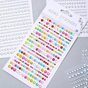 Musique Festival Fête Visage Bijoux Décoration Strass Cristal Enfants Jouets DIY Diamant Stickers Maquillage des yeux Ongles auto-adhésifs - Product Image 3