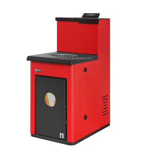 Estufa de Pellets de Madera con Circulación de Agua, Caldera de Pellets Independiente de 13.9KW, Tanque de Combustible de 20Kg, Ecológica para Baño - Product Image 1