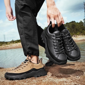 Zapatillas de Senderismo <span class=keywords><strong>para</strong></span> <span class=keywords><strong>Hombre</strong></span>, Diseño Moderno, Transpirables, de Cuero y Malla, con Protección <span class=keywords><strong>para</strong></span> los Dedos, Servicio de Logotipo Personalizado OEM, Suministro de Fábrica - Product Image 4