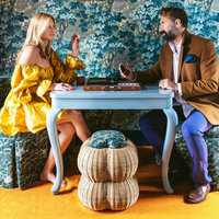 Pouf rond en rotin naturel, artisanal, moderne et luxueux, magnifique banc ottoman en osier pour salle de bain, idéal pour appartement et hôtel - Optimisation de l'espace
