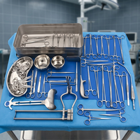 Ensemble d'instruments chirurgicaux en acier inoxydable pour la chirurgie générale, outils médicaux réutilisables, autoclavables, kit d'opération hospitalier