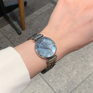 Reloj de Cuarzo Minimalista y Versátil para Mujer, Reloj de Pulsera Casual de Moda con Correa de Acero para Dama - Product Image 1