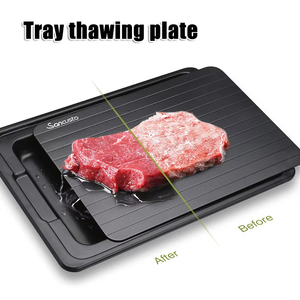 Wholesale Quick-Defrosting Aluminium Tray Fast Thaw Frozen Food Meat Fruit-<b>Kitchen</b> <b>Gadgets</b> - Product Image 4