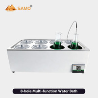 Bain-marie à température constante SAMO à 8 ouvertures, 16L, 2400W, chauffage rapide, bain-marie de laboratoire, AC 110-230V