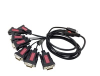 Cable de producción profesional personalizado de fábrica, Cable de serie tipo C macho a macho DB9 RS232 con Chip PL2303