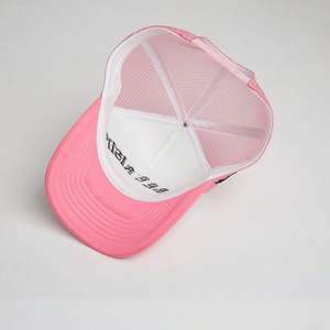 Gorras de espuma de camionero de 5 paneles de alta calidad al por mayor, gorras de camionero de malla de espuma con logotipo bordado personalizado, gorra de camionero de espuma - Product Image 5