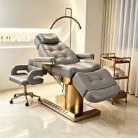 Table de massage électrique moderne RJ, lit de beauté pour salon, chaise de podologie médicale, lit de traitement esthétique pour esthéticienne, lit pour soins du visage et extensions de cils, réglable en hauteur