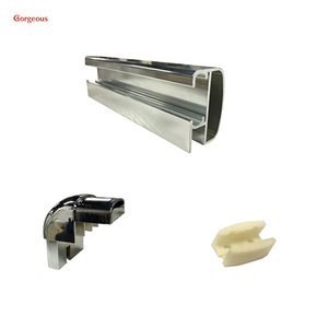 Rieles de acero inoxidable para puerta corredera de vidrio, accesorios de puerta corredera, <span class=keywords><strong>rodillos</strong></span> de <span class=keywords><strong>ducha</strong></span> de vidrio - Product Image 6