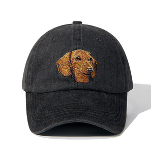 Chapéu De Beisebol Das Mulheres Dos Homens De Alta Qualidade Personalizado Unstructured Cap Velho Logotipo Bordado Dog Padrão Twash Chapéu Esportes Lavado - Product Image 6