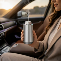 Diffuseur de parfum pour voiture et maison en aluminium de luxe, écologique, portable, avec recharge de type C, contrôle par application, diffuseur d'huile sans eau