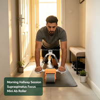 Rouleau Abdominal Professionnel pour Adultes, Réflexion Automatique, Équipement de Fitness à Domicile pour la Réduction de la Taille et des Abdominaux