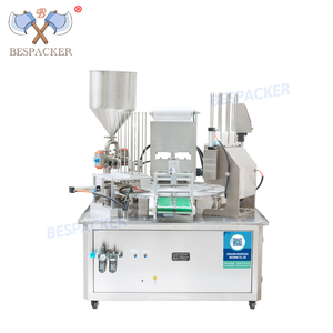 Bespacker Hoàn toàn tự động hai đầu dán quay loại nhựa mật ong muỗng chân không điền đóng nắp niêm phong máy gỗ trường hợp - Product Image 3