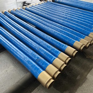 Прямая поставка с завода, <span class=keywords><strong>5</strong></span>-дюймовый 6-метровый Четырехслойный стальной проволочный насос, грузовик, бетонный резиновый шланг для строительной техники, часть - Product Image 1