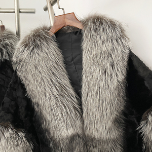OFTBUY nuovi vestiti caldi ispessiti invernali cappotto in pelliccia <span class=keywords><strong>di</strong></span> <span class=keywords><strong>visone</strong></span> naturale da donna capospalla senza maniche con vera pelliccia <span class=keywords><strong>di</strong></span> volpe - Product Image 3