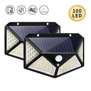 Lampe solaire à détecteur de mouvement humain IP65 pour extérieur, jardin, mur, LED, certifiée CCC ROHS, étanche, à économie d'énergie, lampadaire solaire - Product Image 1