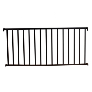 Modèle 3D populaire 2025, garde-corps en acier, facile à assembler, clôture métallique bon marché et garde-corps de balcon pour usage <span class=keywords><strong>extérieur</strong></span>, cadre en fer et en <span class=keywords><strong>bois</strong></span> - Product Image 1