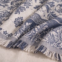 Plaid de lecture en mélange de laine 90% polyester 10% laine, toucher doux, évacuation de l'humidité, durable, châle de fauteuil, vente en gros