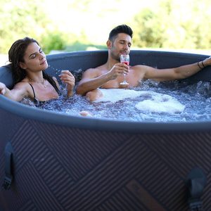 Naiya Bain à remous rond de grande taille Vente en gros Intérieur portable Massage à bulles d'air Spa paresseux Bain à remous <span class=keywords><strong>gonflable</strong></span> extérieur pour 2 4 6 personnes - Product Image 6