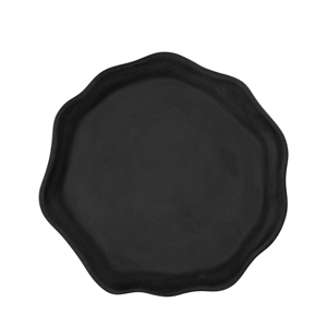 Assiette plate en graphite Oyster 27 cm, design moderne, plat de service - Product Image 1